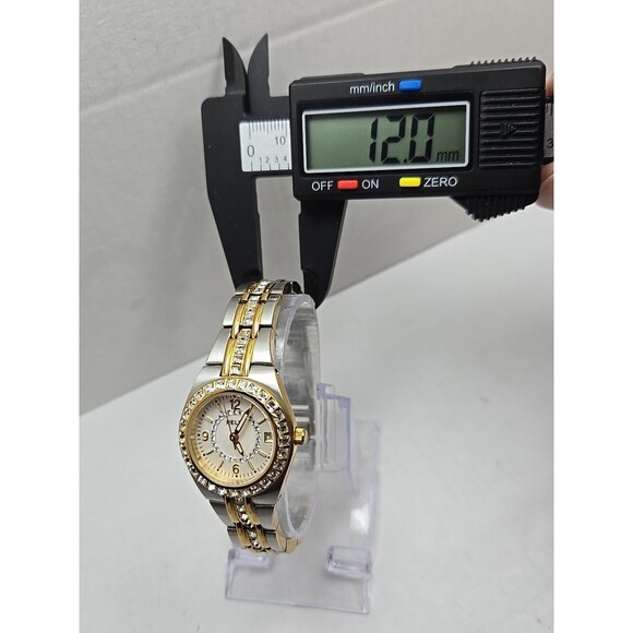 Relic Womens Queens Court ZR11775 Two Tone Crystal Watch 27mm Quartz New Battery - Picture 6 of 11
